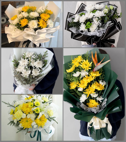 贵州毕节市黔西县定新乡群星村白事花束代送